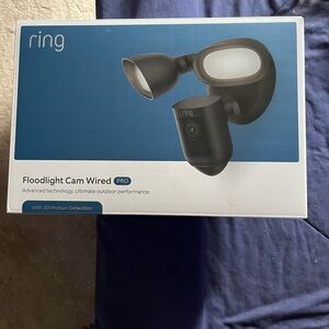 Ring Black Floodlight Cam Wired Pro
